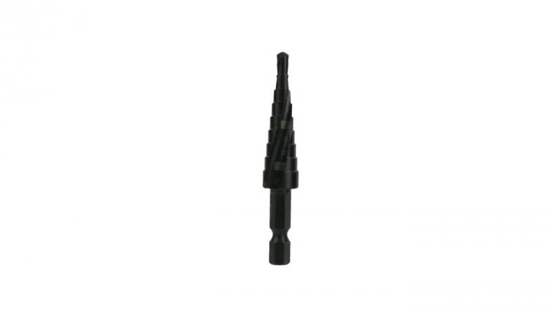 Wiertło wielostopniowe spiralne HSS M2 HEX 1/4 4-12mm (N-WWS0412-1)