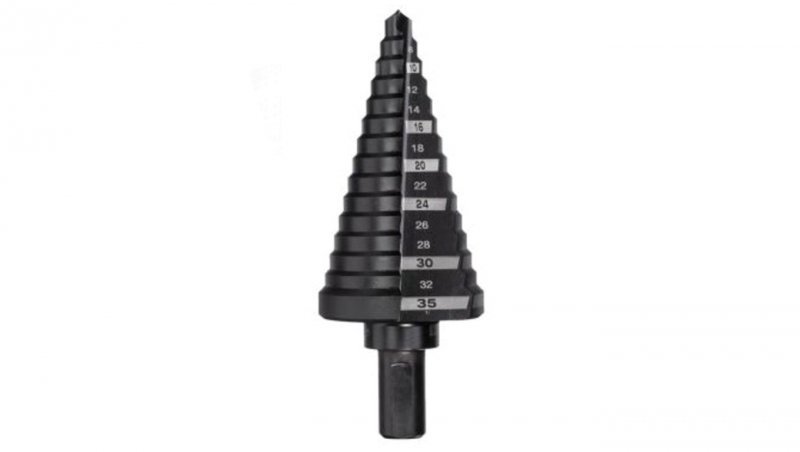 Wiertło wielostopniowe HSS M2 Ø4-39mm Ø9mm podtaczane trójstronnie (N-WW0439)