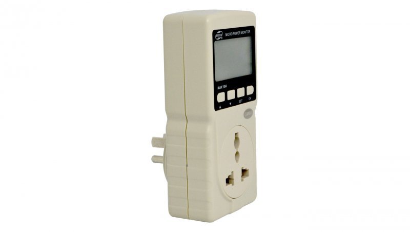 Watomierz cyfrowy LCD gniazdkowy licznik zużycia energii elektrycznej (do gniazdek typu 2P+Z) GM86 BENETECH