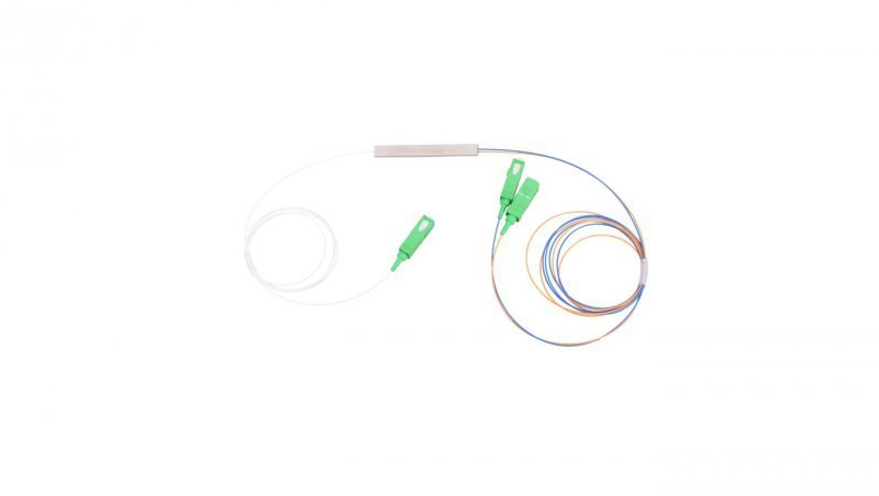 Extralink 1:2 PLC SC/APC Splitter 900um, 1m