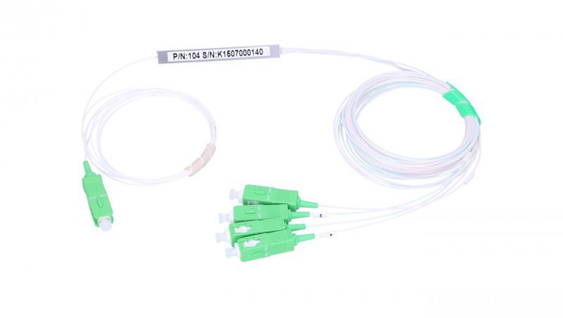 Splitter 900um, 1,5m Extralink 1:4 PLC SC/APC
