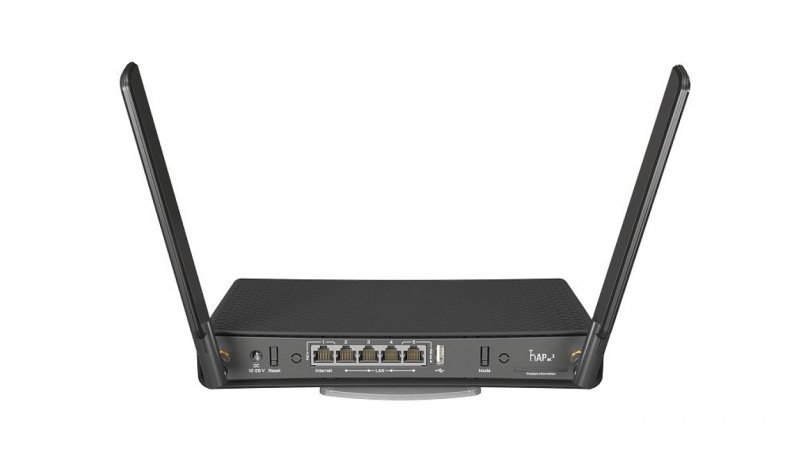 Router WiFi AC Dual Band, 5x RJ45 1000Mb/s, 1x PoE, 1x USB MikroTik hAP ac3 RBD53iG-5HacD2HnD