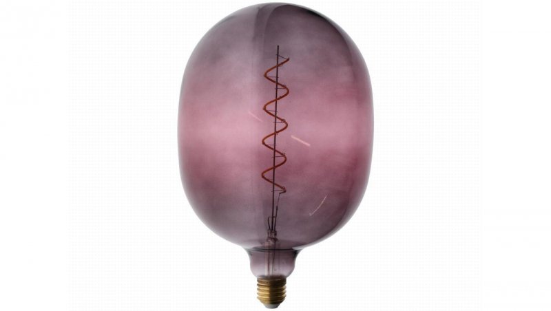 ŻARÓWKA DECO CORIANDOLI EGG GREY-PINK E2 7 4W