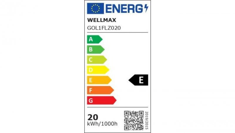 Naświetlacz LED 20W 95lm/W 1900lm IP65 Zimna 6500K SAMSUNG / GOL1FLZ020