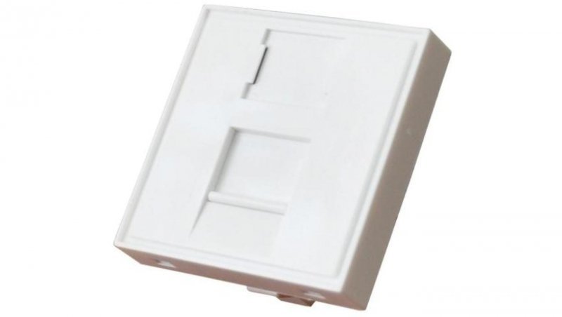Adapter keystone pojedynczy 2M 45x45 biały Alantec 25.0022