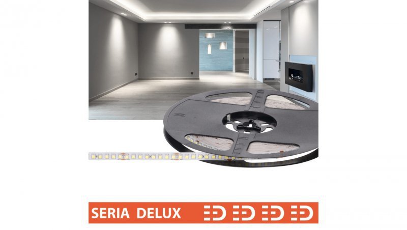 Taśma Delux 24V LB 160led 6000K 470lm SMD2835 (10) wyc