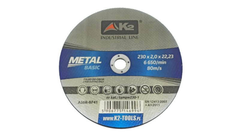 Tarcza do cięcia metalu BASIC 230 x 2,0mm (25 szt.)