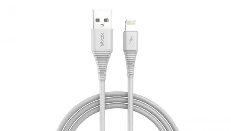 Kabel USB - Lightning 1m biały VA0057 Vayox