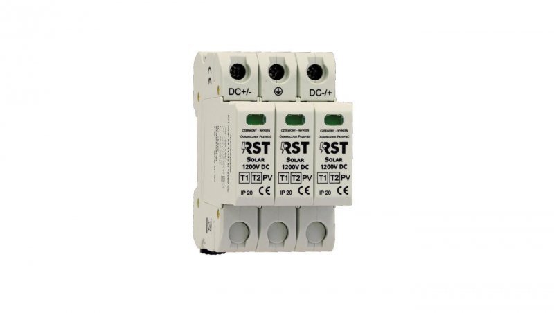 Ogranicznik przepięć B+C Typ 1+2 DC, RST Solar PV T1+T2 Y 1200V DC 641 502