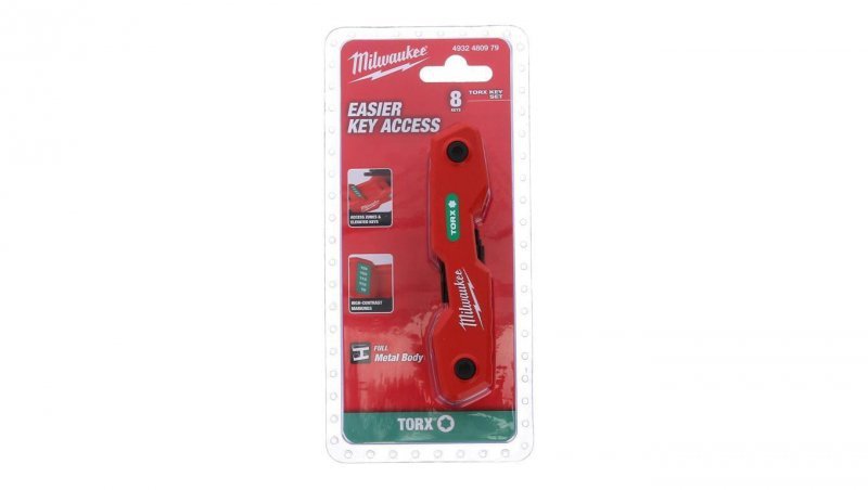Zestaw składanych kluczy TORx 8 szt.. (T9, T10, T15, T20, T25, T27, T30 i T40) 4932480979