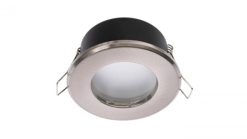 Oprawa Halogenowa Podtynkowa Podbitka Łazienkowa Hermetyczna AQUS GU10 LUMILED Satyna IP44 STAŁA