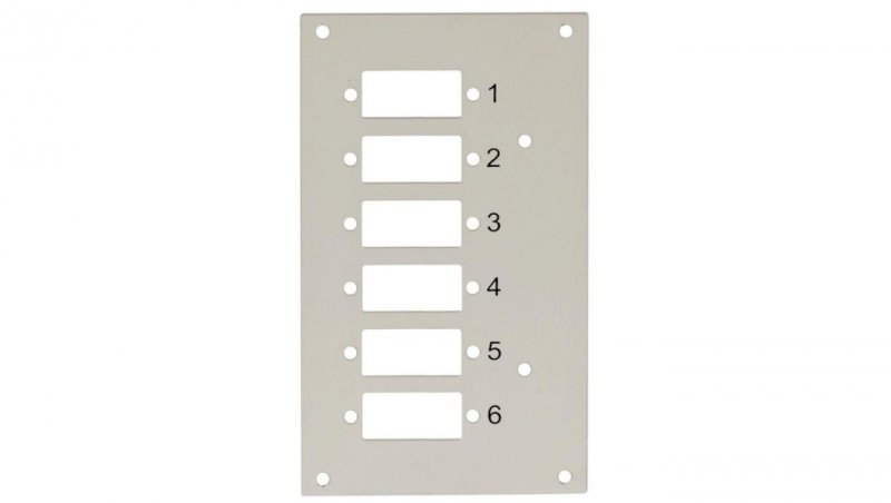 Panel przedni do przełącznicy Techly 109801 na 6 adapterów