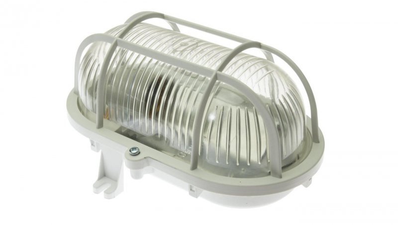 Oprawa kanałowa owal siatka plastik 100W 10/1 b. ,p.10 poliwęglan D.3152P
