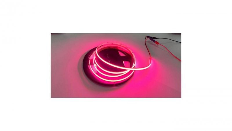 Taśma LED COB 480LED 9W/m RÓŻOWA IP20 /5m/ PREMIUM