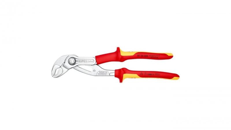 Szczypce nastawne Cobra VDE 250mm klucz do rur i armatury KNIPEX 87 26 250