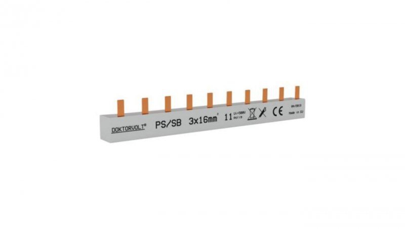 Szyna łączeniowa sztyftowa PS/S 3F 11Mod 16mm2 5149