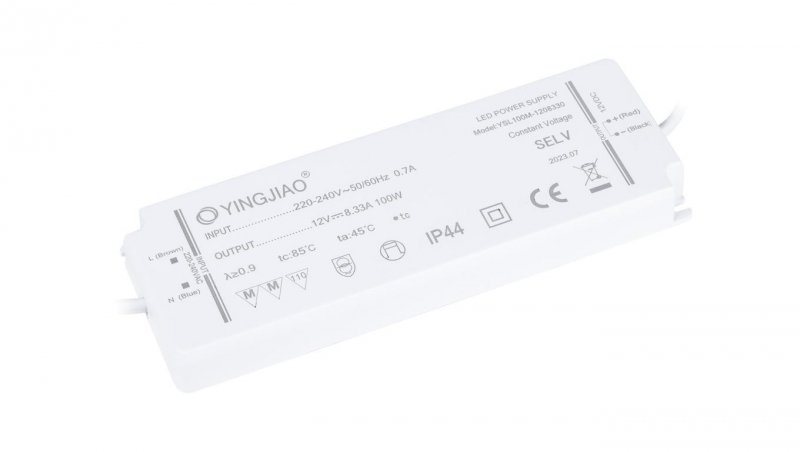 Zasilacz stałonapięciowy LED Yingjiao YSL100M 12V 8,33A 100W