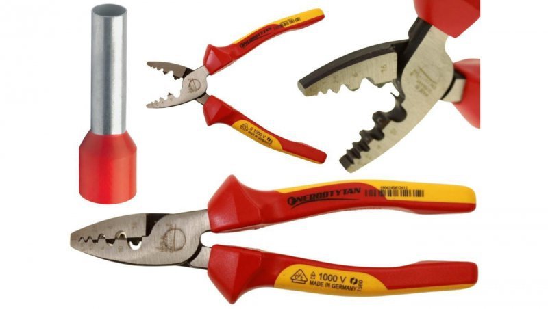 Zaciskarka izolowana do tulejek 0,25-16mm2 / 180 mm / 1000V / ETOW16 / MADE IN GERMANY