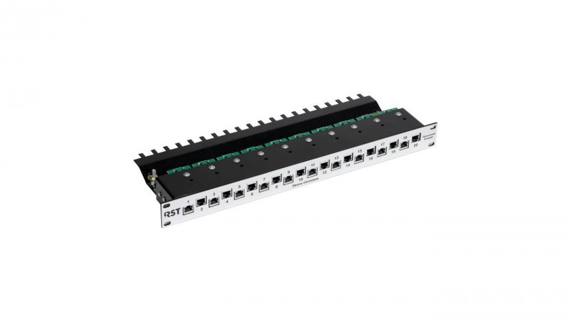 Zabezpieczenie przeciwprzepięciowe do 12 kanałów sieci LAN / IP-CCTV RST SAFE NET POE /301 212/