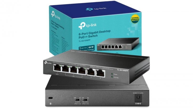 SWITCH TP-LINK TL-SG1006PP (PoE++)