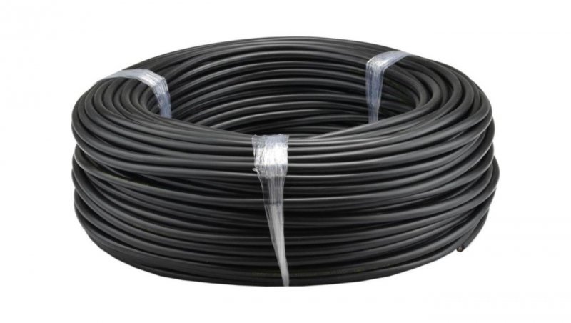 Przewód prądowy H03VV-F / OMY 300V 3x1 czarny linka Elektrokabel 25m