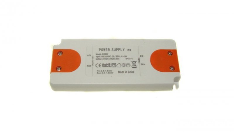 Zasilacz CV IP40 plastik 24V 15W
