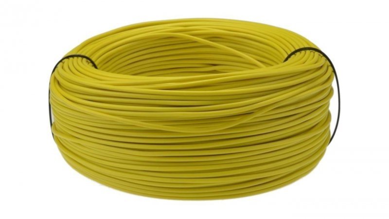 Przewód instalacyjny H07V-K / LgY 1,5 750V żółty linka giętka Elektrokabel 10m