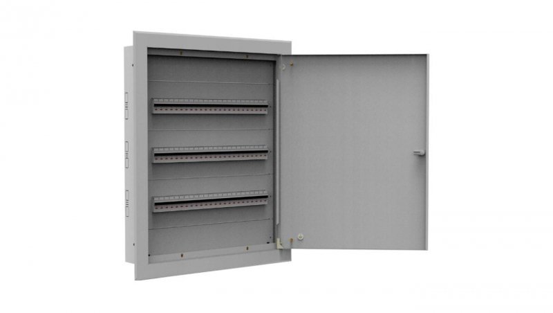 Rozdzielnica podtynkowa metalowa 3x24 modułów IP30 (400V AC) 665x523x130mm drzwi pełne Doktorvolt