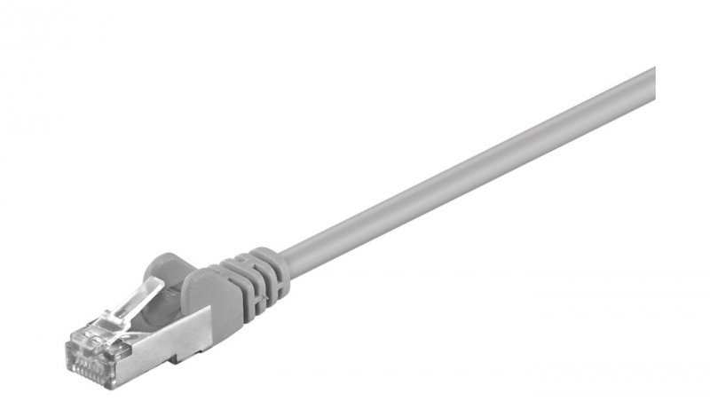 CAT 5e Kabel łączący, F/UTP, Szary - Długość kabla 3 m