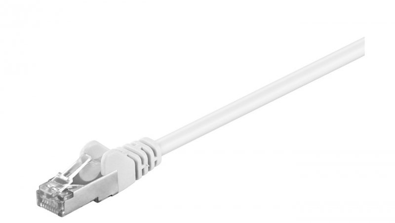 CAT 5e Kabel łączący, SF/UTP, biały - Długość kabla 2 m