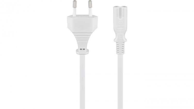Kabel przyłączeniowy z wtyczką Euro, 5 m, biały - Długość kabla 5 m