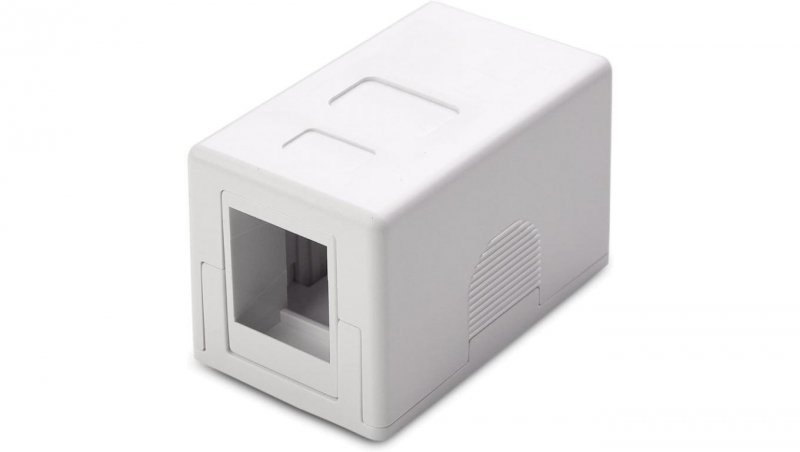 obudowa natynkowa na 1 moduł Keystone RJ45 lub RJ11/12