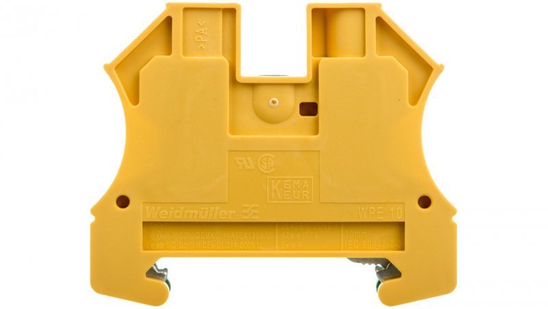 Złączka szynowa ochronna 2-przewodowa 10mm2 żółto-zielona ATEX WPE 10 1010300000