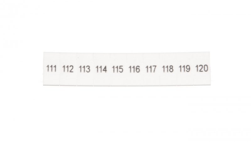Oznaczniki panelu 5mm /111-120/ biały ZB5 LGS 111-120 1050017:0111 /10szt./