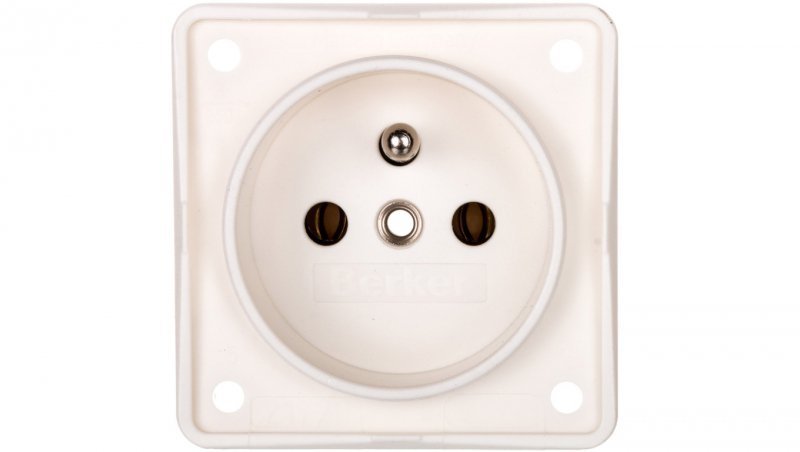 Integro Flow Gniazdo pojedyncze z/u śnieżnobiałe mat 0961852502
