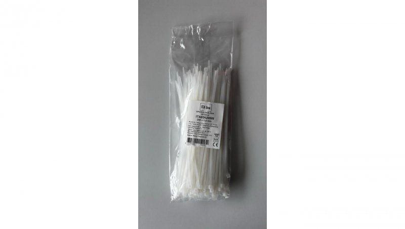 Opaska kablowa 100x2,5 biała ITA025100W /100szt/