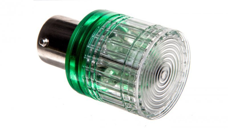 Dioda LED Ba15s 24 V DC zielona do kolumn sygnalizacyjnych T0-IKML024Y