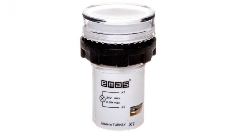 Lampka sygnalizacyjna 24V biała T0-MBSD024B