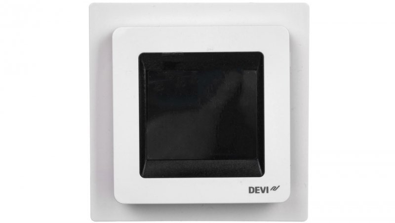 Termostat elektroniczny DEVIreg Touch 230V 16A 5-35°C IP21 śnieżnobiały 140F1071