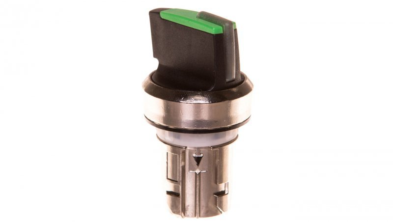 Napęd przełącznika 2 położeniowy O-I 22mm zielony z podświetleniem bez samopowrotu metal IP69k Sirius ACT 3SU1052-2BF40-0A