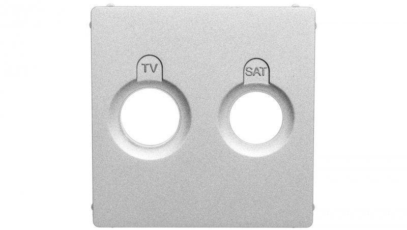 VALENA LIFE Plakietka gniazda antenowego aluminium 754822