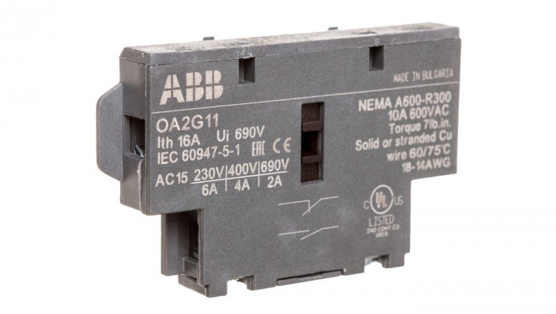 Styk pomocniczy 1Z 1R do rozłączników OT16-125F OA2G11 1SCA022379R8100