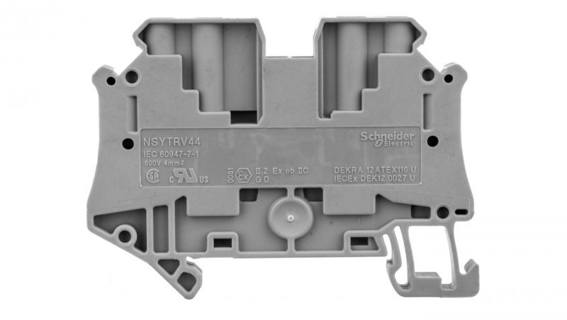 Złączka szynowa 4-przewodowa 4mm2 szara ATEX NSYTRV44