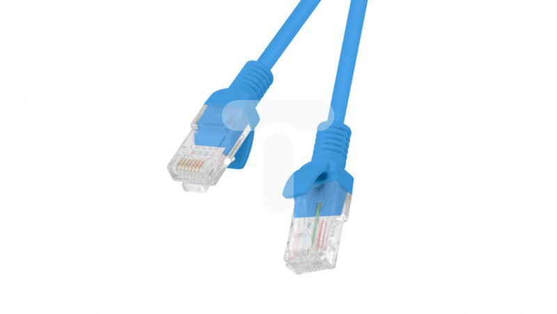 Kabel krosowy patchcord U/UTP kat.5e 10m niebieski PCU5-10CC-1000-B
