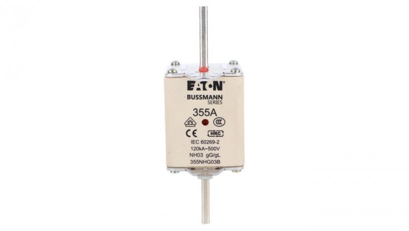 Wkładka bezpiecznikowa NH3 355A gL/gG 500V 355NHG03B
