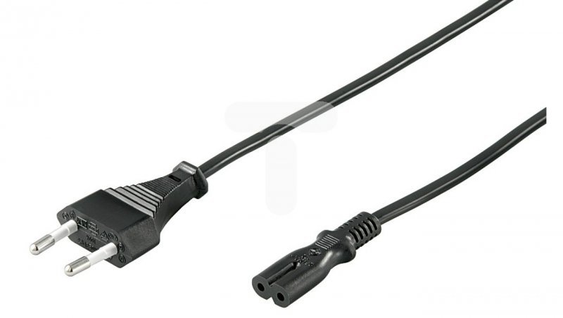 Kabel zasilający EURO (radiowy) CEE 7/16 - IEC 320 C7 3m 95038