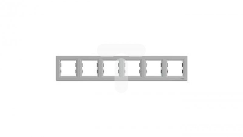 ASFORA Ramka 6-krotna pozioma aluminium EPH5800661