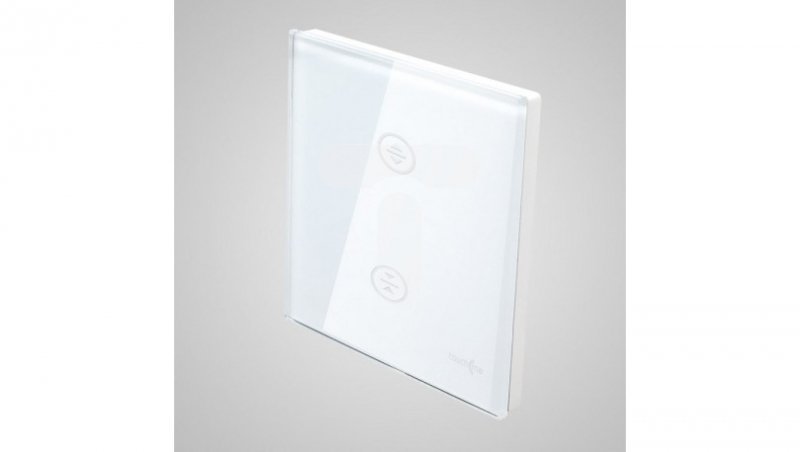 TouchMe Duży panel szklany, żaluzjowy, biały TM727W