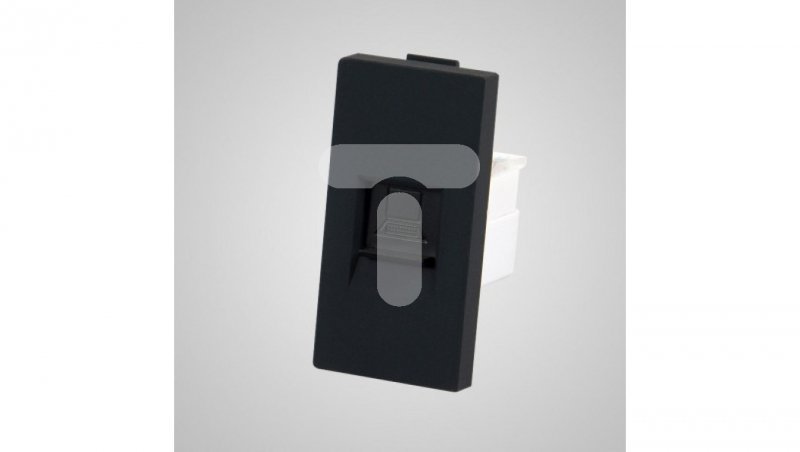 TouchMe Moduł 1/2 gniazdo komputerowe RJ45 czarne TM903B