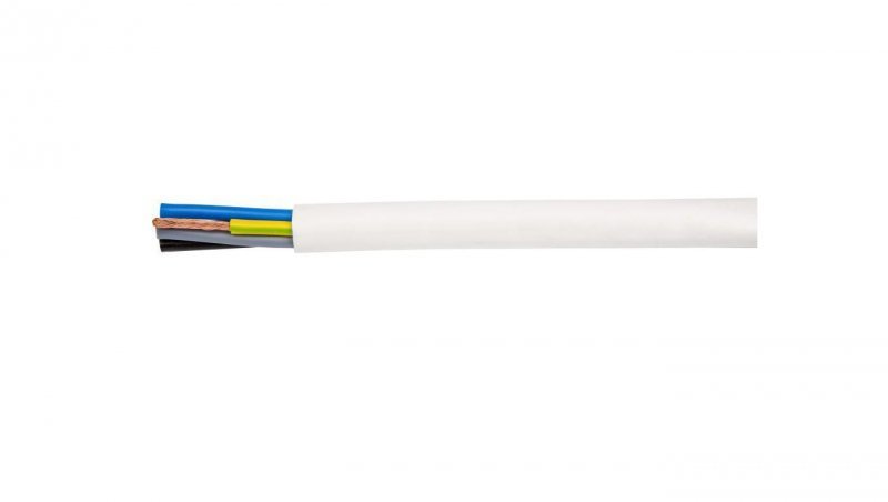 Przewód warsztatowy H05VV-F (OWY) 2x2,5 biały /25m/